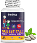 NuBest Tall 10+ Premium Bone Strength Formula, Enhanced Immunity and Overall Health for Age 10+ with Calcium, Vitamin D3, Vitamin K2, and Multivitamins | 60 Capsules | 1 Month Supply - FENGGESTORE20
