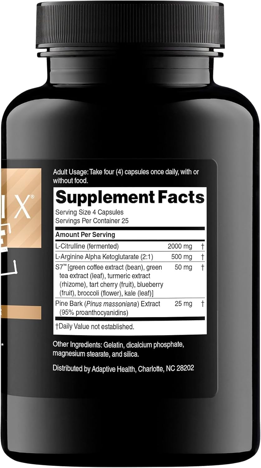 Nugenix Nitric Oxide Booster Supplement - Nitric Oxide Flow, L-Arginine, L-Citrulline, Pine Bark Extract - Vasodilator - 100 Capsules - FENGGESTORE20