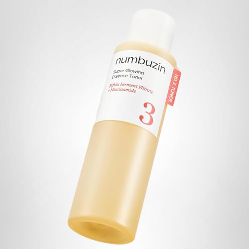 numbuzin No.3 Super Glowing Essence Toner, Fermented Toner for Skin Glow & Texture, Bifida, Niacinamide, Hydrating - FENGGESTORE20