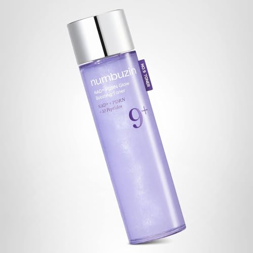 numbuzin No.9 NAD+ Salmon PDRN Glow Boosting Toner, Hydrating & Firming Toner for Wrinkles, Fine Lines & Dull Skin - FENGGESTORE20