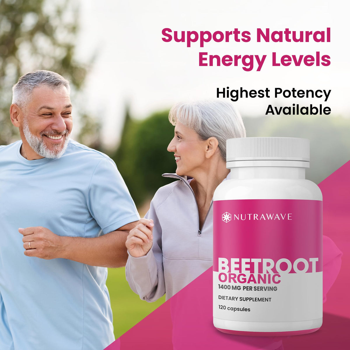 Nutra Wave 1400mg Organic Beet Root Capsules Per Serving – Nitric Oxide Booster for Men – Supports Blood Pressure, Energy, Circulation & Heart Health – Non-GMO, Vegan – 120 Capsules / 60 Day Supply - FENGGESTORE20