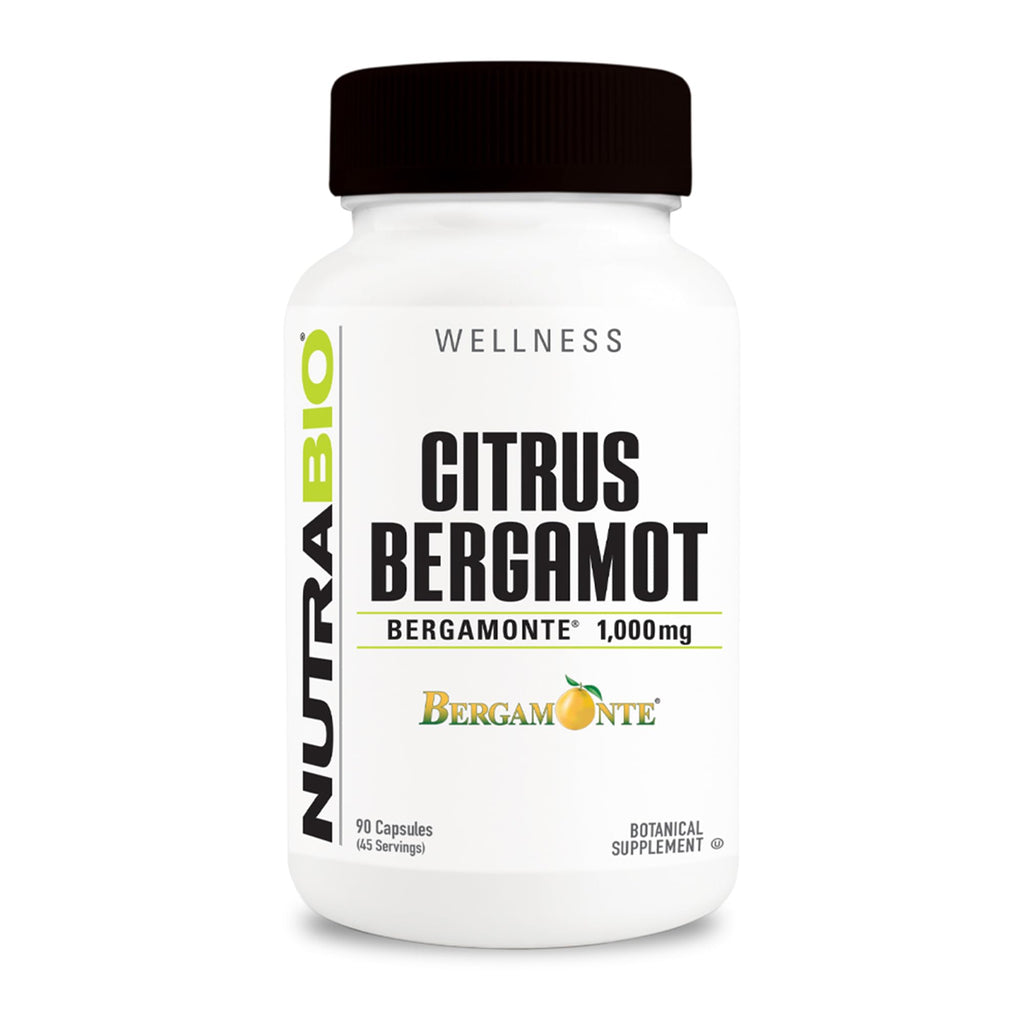 NutraBio Citrus Bergamot Bergamonte Extract Supplement, 1,000mg - May Help Promote Cardiovascular Health and Wellness, 90 Capsules - FENGGESTORE20
