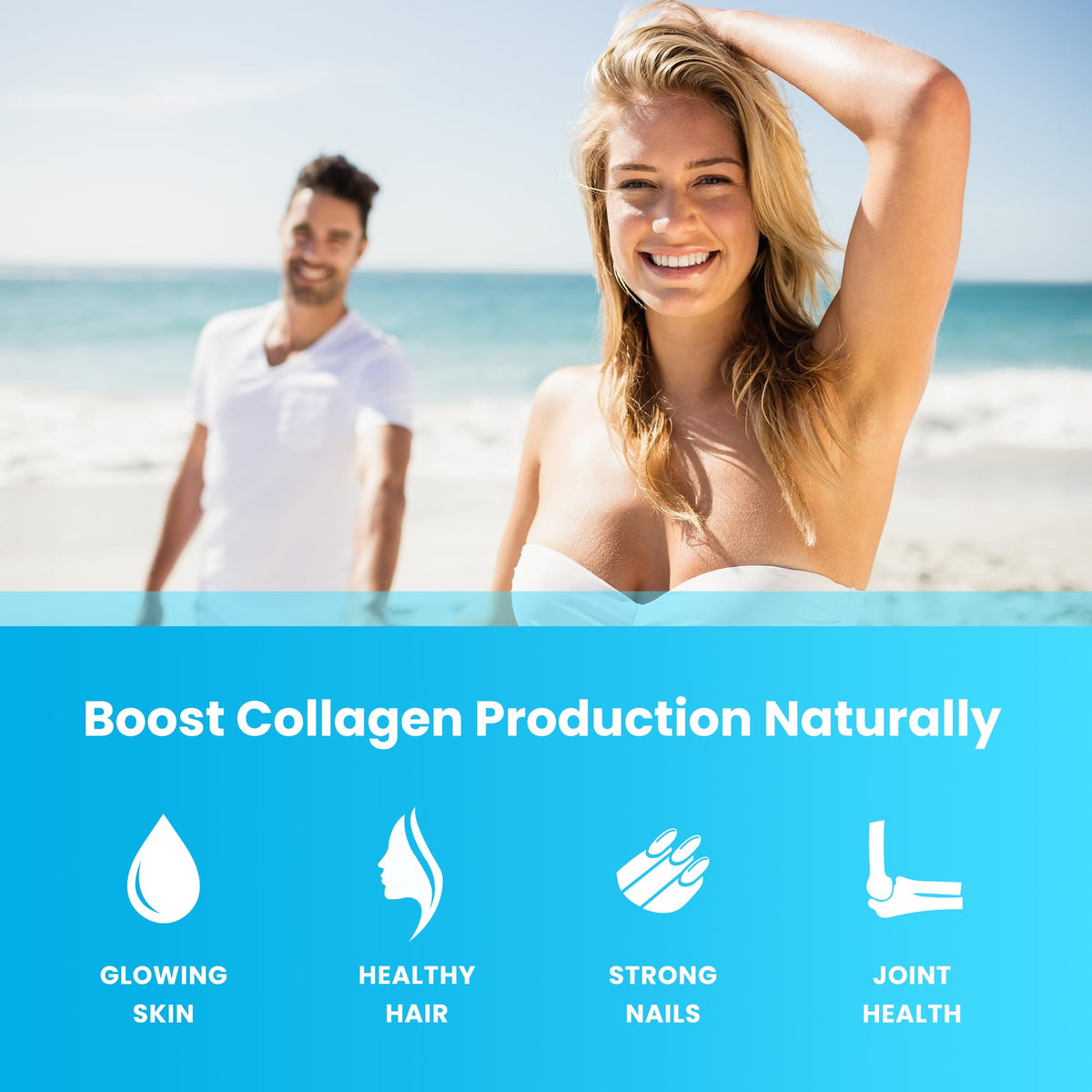 NutraChamps Collagen Boosting Gummies, Collagen Booster Gummy for Natural Collagen Production, Vegan Pectin Supplements Chews for Women & Men, - FENGGESTORE20