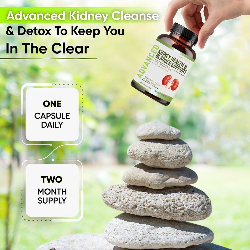 NutraPro Kidney Cleanse Detox & Repair and Bladder Support- Kidney Support Supplement for Kidney Restore with Chanca Piedra,Cranberry, Juniper Berries - FENGGESTORE20