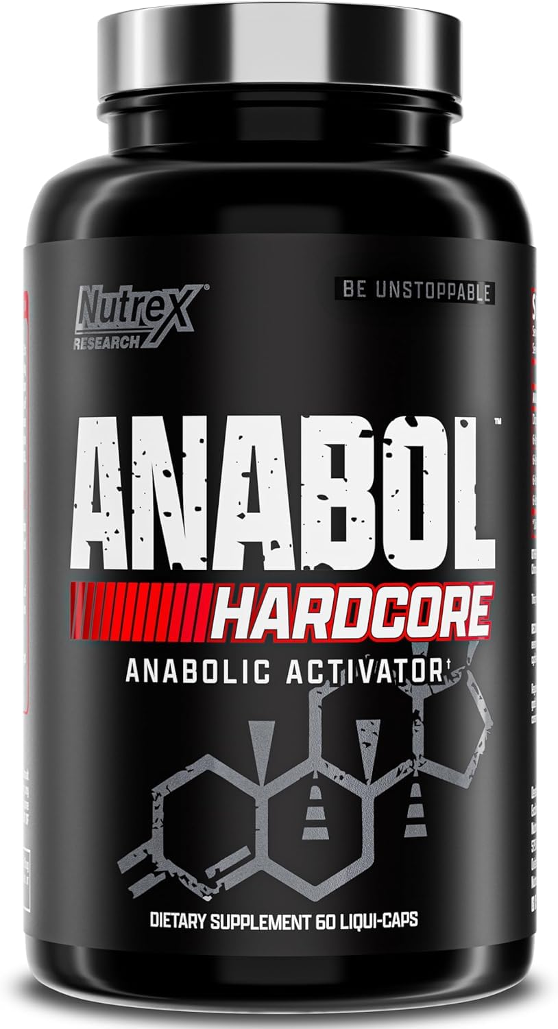 Nutrex Research Anabol Hardcore Anabolic Activator, Muscle Builder and Hardening Agent, 60 Pills - FENGGESTORE20