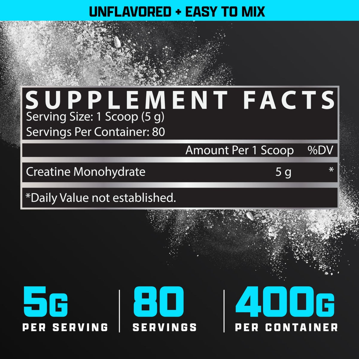 Nutrex Research Ultra Pure Creatine Monohydrate Powder Unflavored | 5G Micronized Creatine Powder for Muscle Gain, Strength, Endurance and Recovery, 80 Servings - FENGGESTORE20