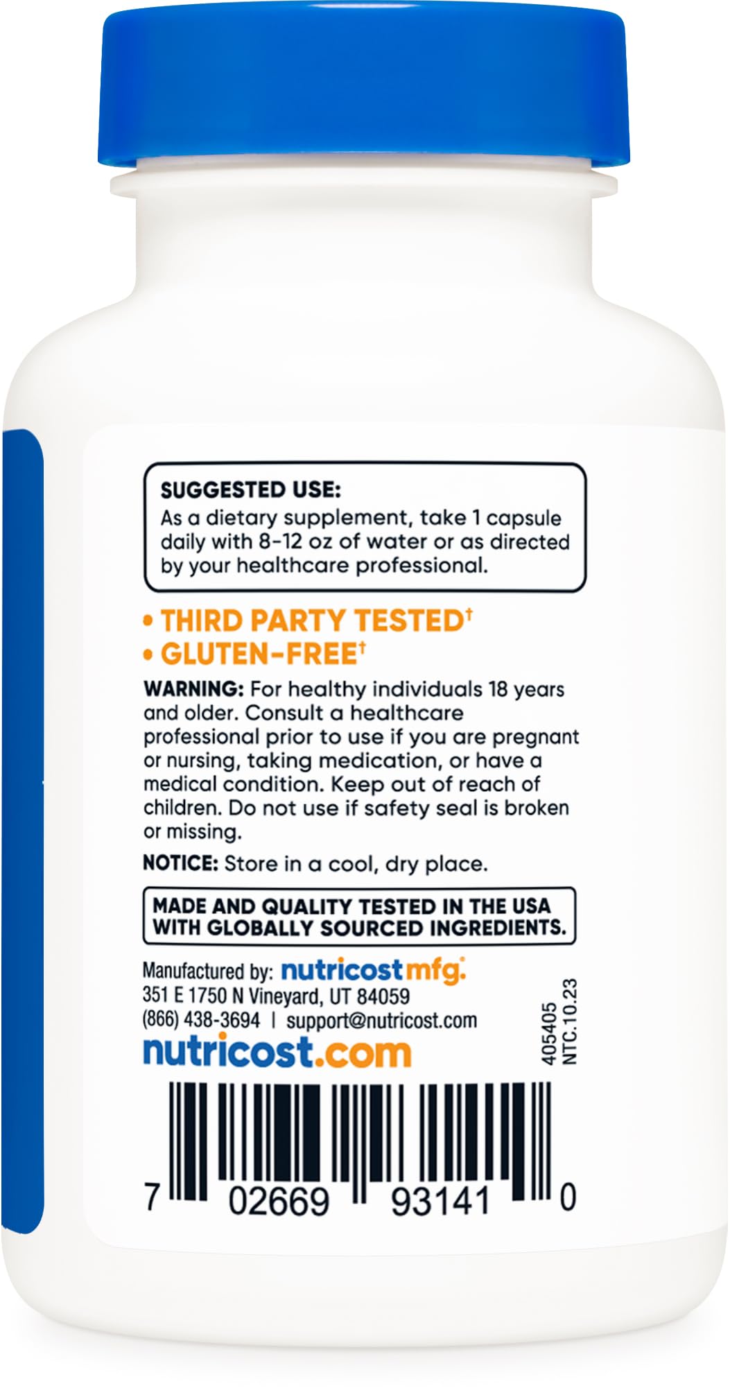 Nutricost CoQ10 100mg, 120 Vegetarian Capsules, 120 Servings - High Absorption, Vegetarian, Non-GMO, Coenzyme Q10 - FENGGESTORE20