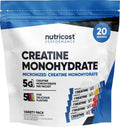 Nutricost Creatine Monohydrate Powder Variety Stickpacks (5 Flavors, 20 Servings) - Micronized, 5 Grams of Creatine Monohydrate Per Pack - FENGGESTORE20