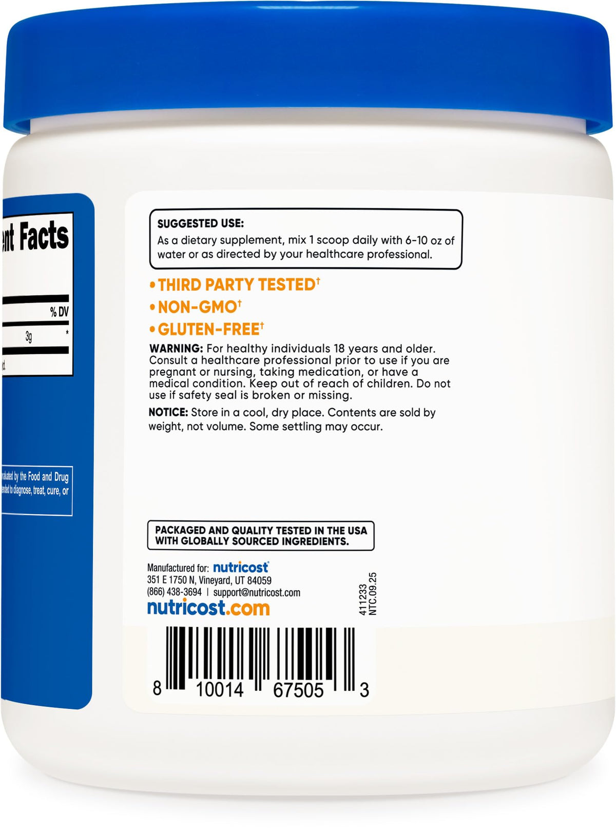 Nutricost L-Citrulline Malate (2:1) Powder (300 Grams) - FENGGESTORE20