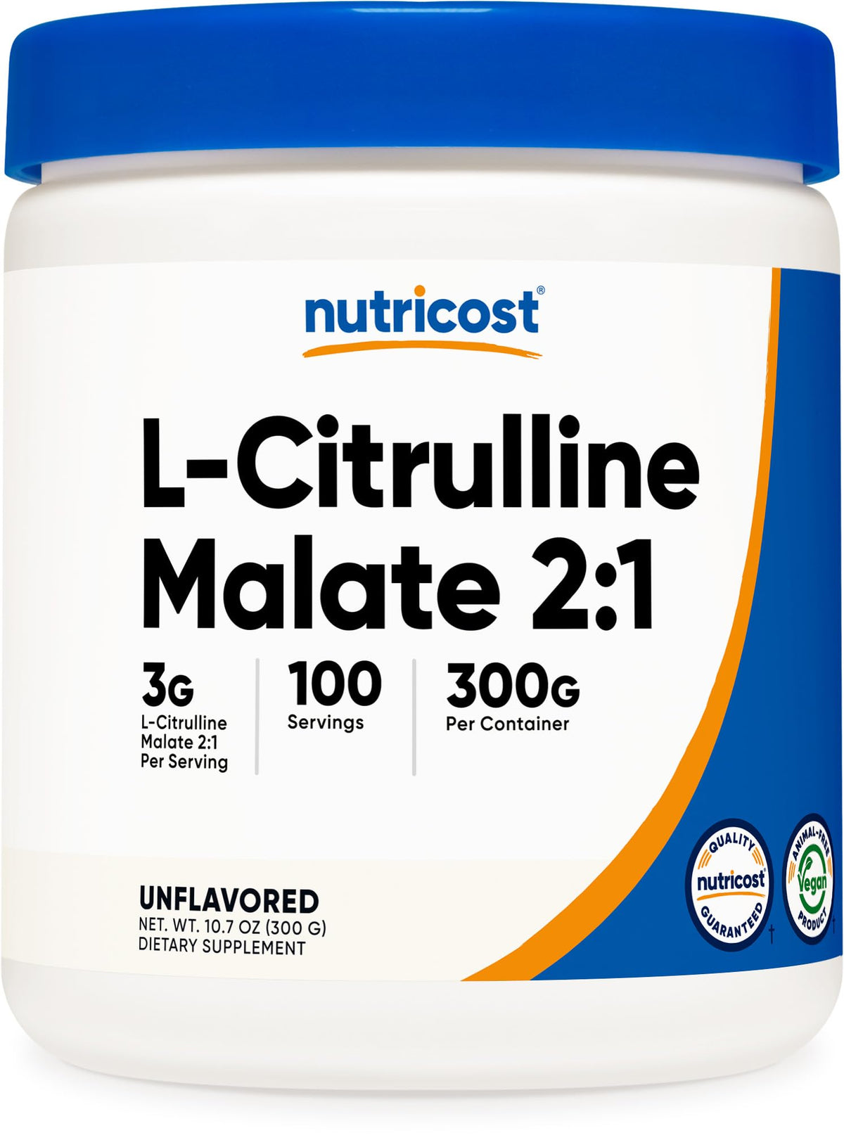 Nutricost L-Citrulline Malate (2:1) Powder (300 Grams) - FENGGESTORE20