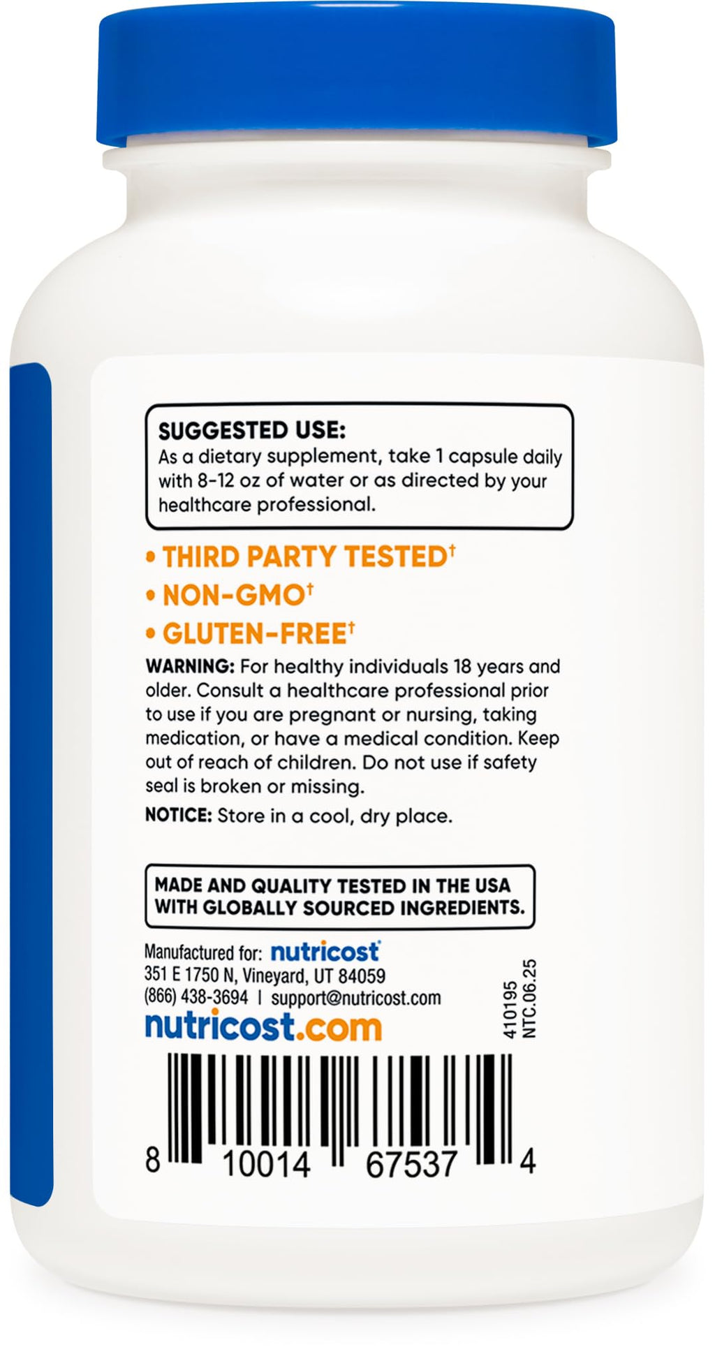Nutricost Milk Thistle Extract 240 Capsules for 240 Servings Per Bottle - Vegan, GMO Free and Gluten Free - FENGGESTORE20
