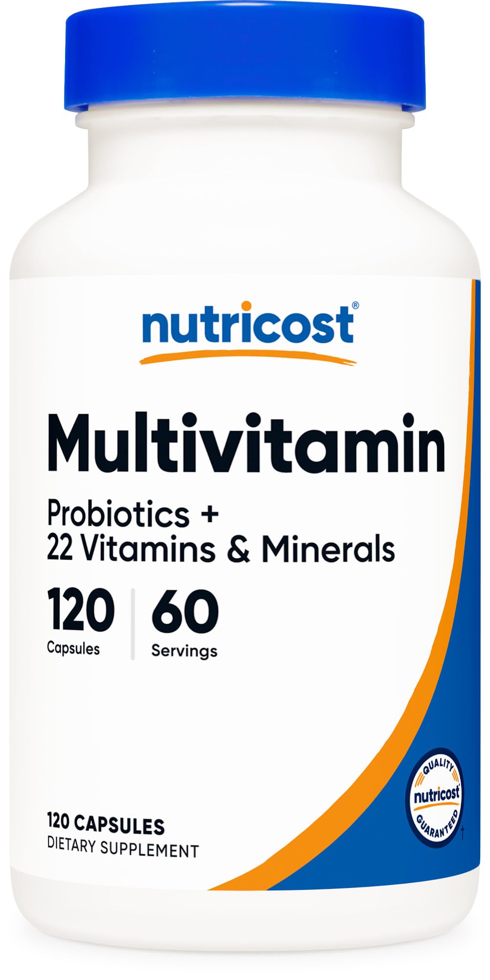 Nutricost Multivitamin with Probiotics 120 Vegetarian Capsules - Packed with Vitamins & Minerals - FENGGESTORE20