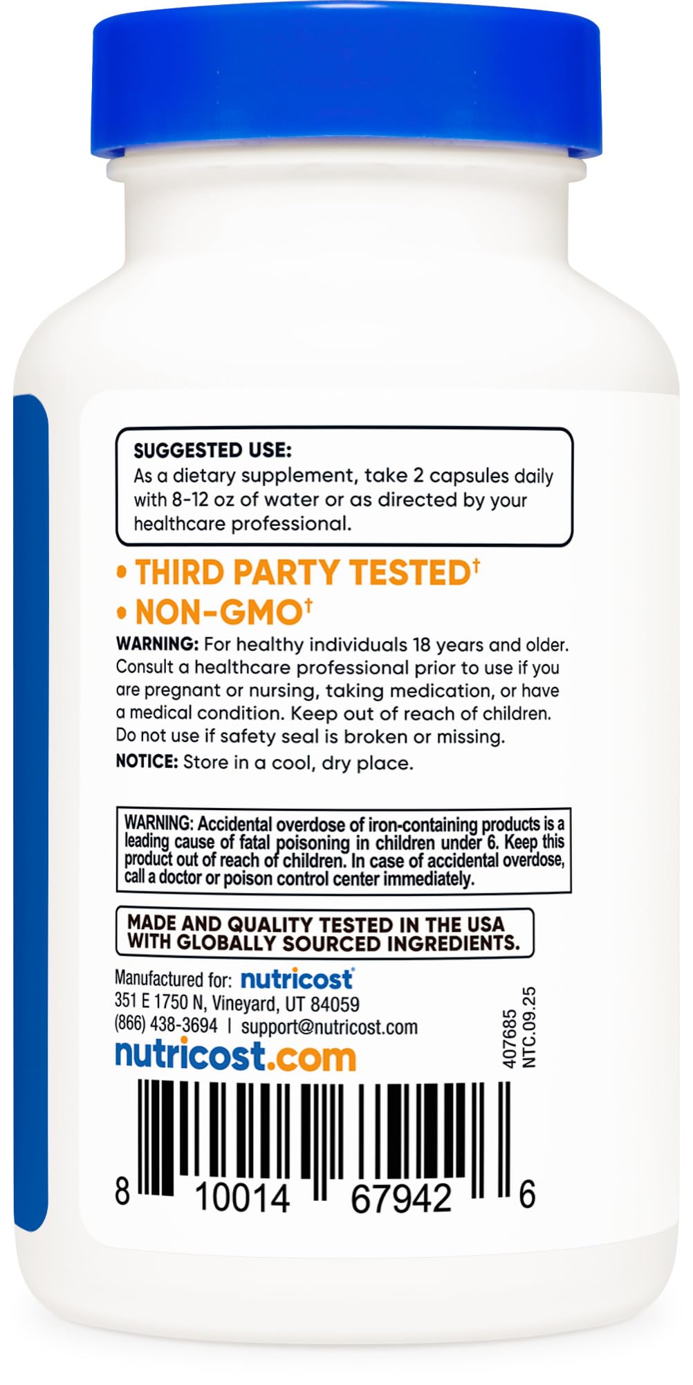 Nutricost Multivitamin with Probiotics 120 Vegetarian Capsules - Packed with Vitamins & Minerals - FENGGESTORE20