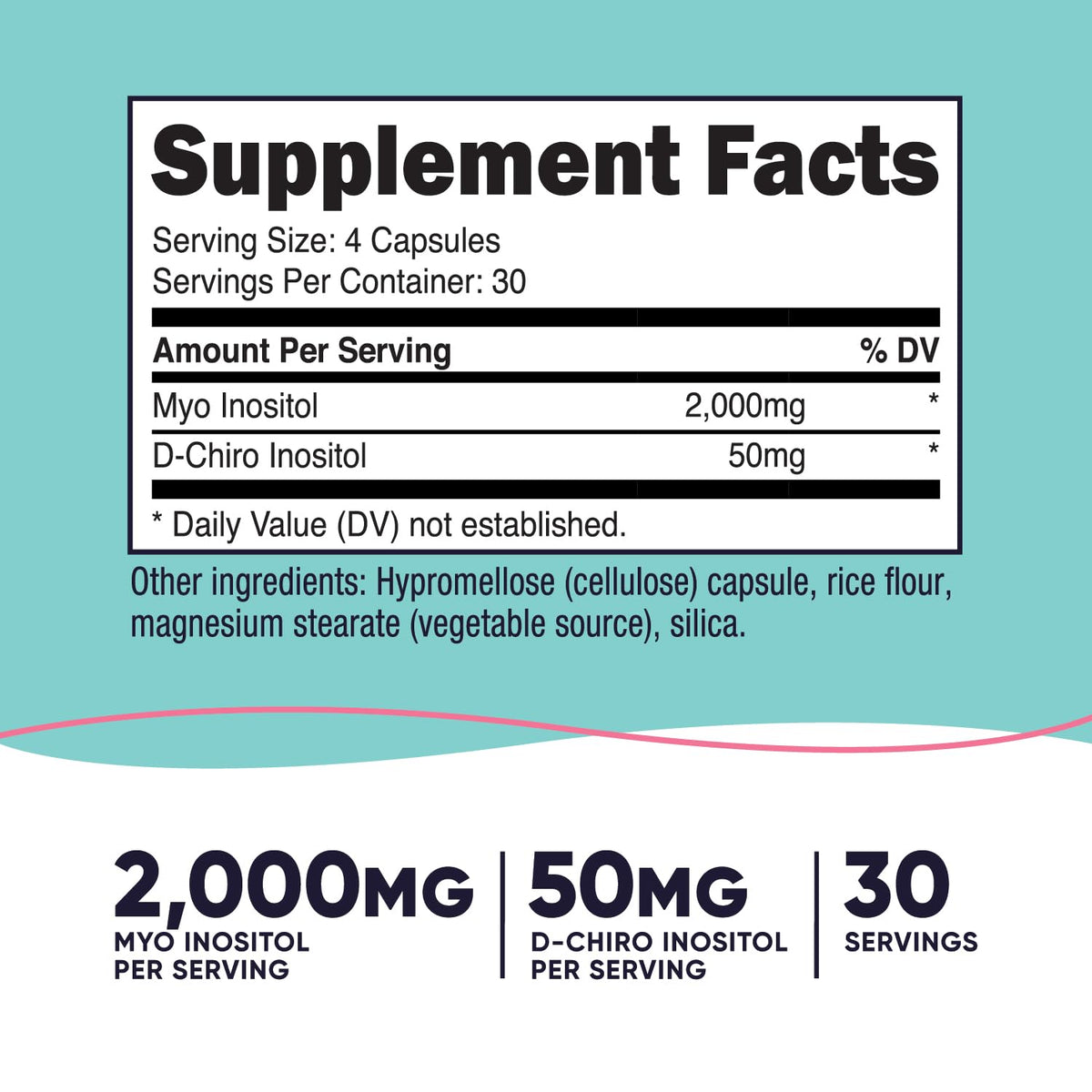 Nutricost Myo Inositol & D-Chiro Inositol for Women 2000mg, 120 Capsules, 2000mg Myo & 50mg D-Chiro Per Serving, 30 Servings - FENGGESTORE20