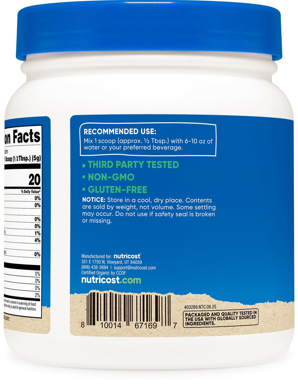 Nutricost Organic Beet Root Powder 1 LB - Vegan, Superfood, Certified USDA Organic - FENGGESTORE20