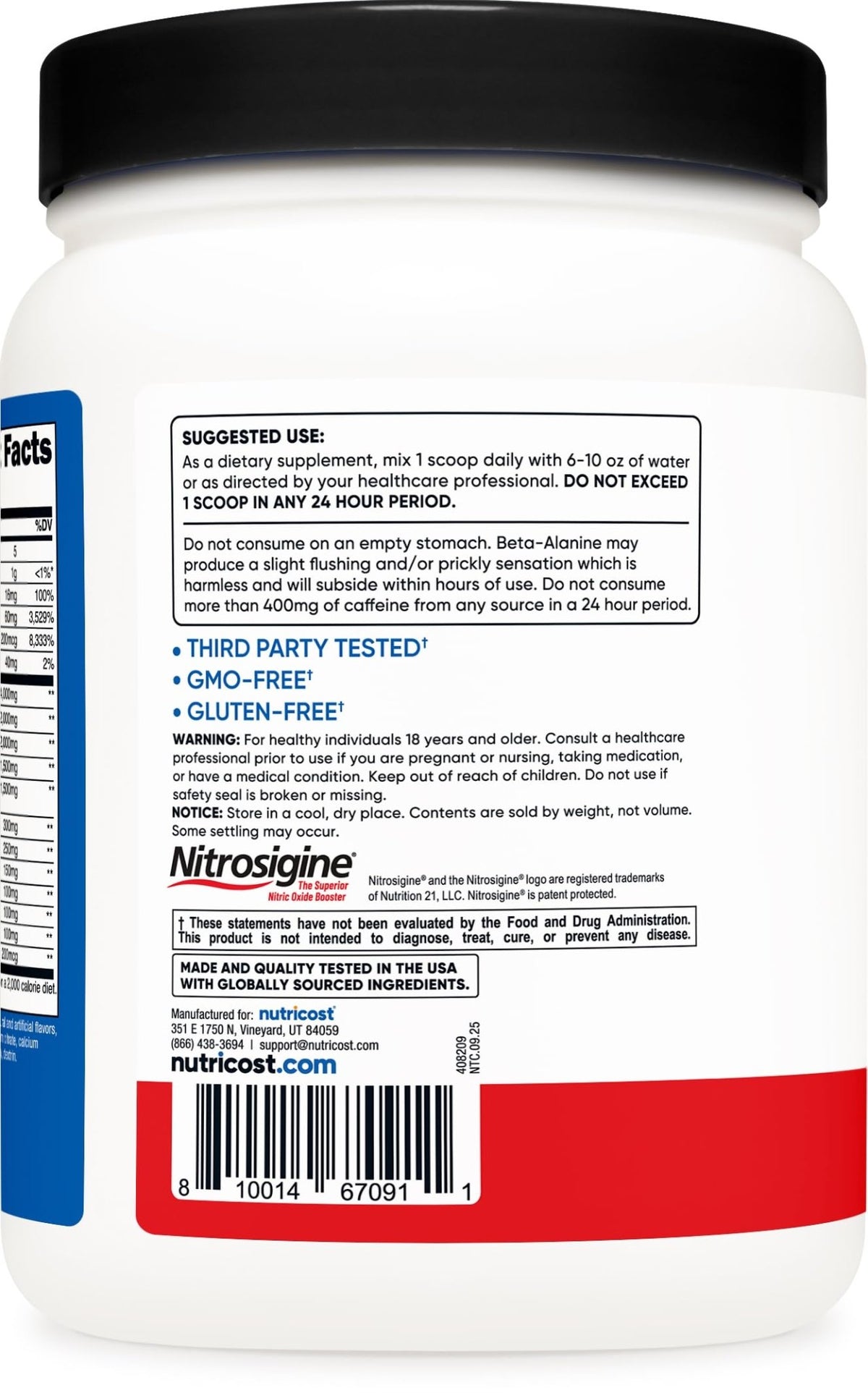 Nutricost Pre-X Xtreme Pre-Workout Complex Powder, Fruit Punch, 60 Servings, Vegetarian, Non-GMO and Gluten Free - FENGGESTORE20