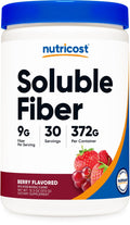 Nutricost Soluble Fiber (Berry Flavored) 30 Servings - Vegan, Non-GMO, Gluten Free - FENGGESTORE20