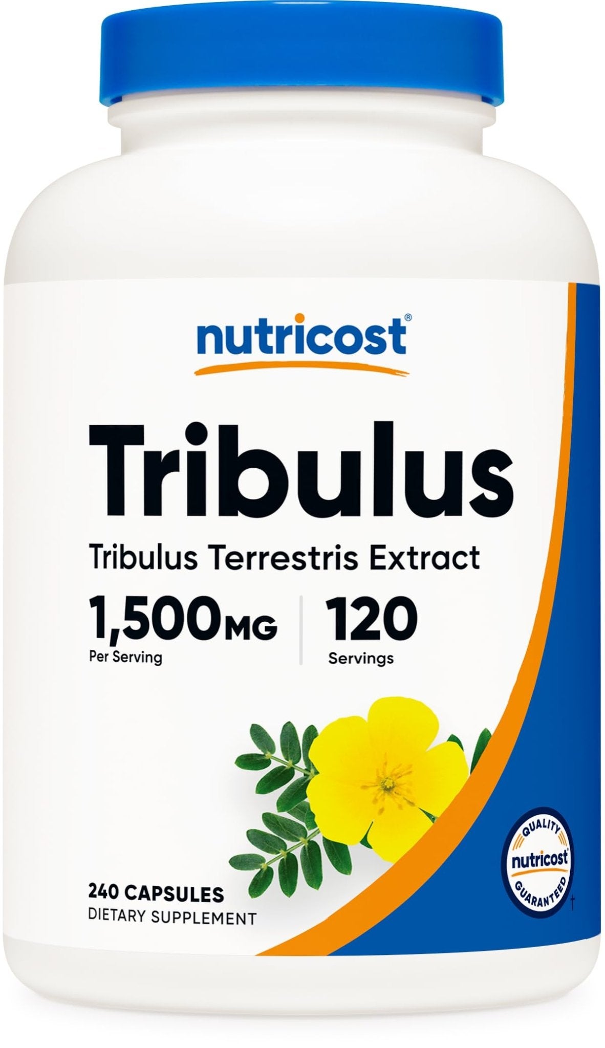 Nutricost Tribulus Terrestris Extract 1500mg, 240 Capsules - 45% Saponins, 120 Servings, Non-GMO, Gluten Free - FENGGESTORE20