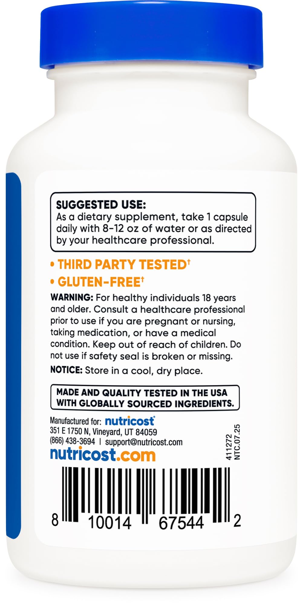 Nutricost Vitamin B2 (Riboflavin) 400mg, 120 Capsules - Gluten Free, Non-GMO - FENGGESTORE20