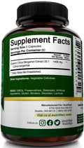NutriFlair Organic Citrus Bergamot 1400mg, 120 Capsules - 25:1 Bergamia - Essential Oil and Citrus Bioflavonoids - Natural Heart Health Supplements - FENGGESTORE20