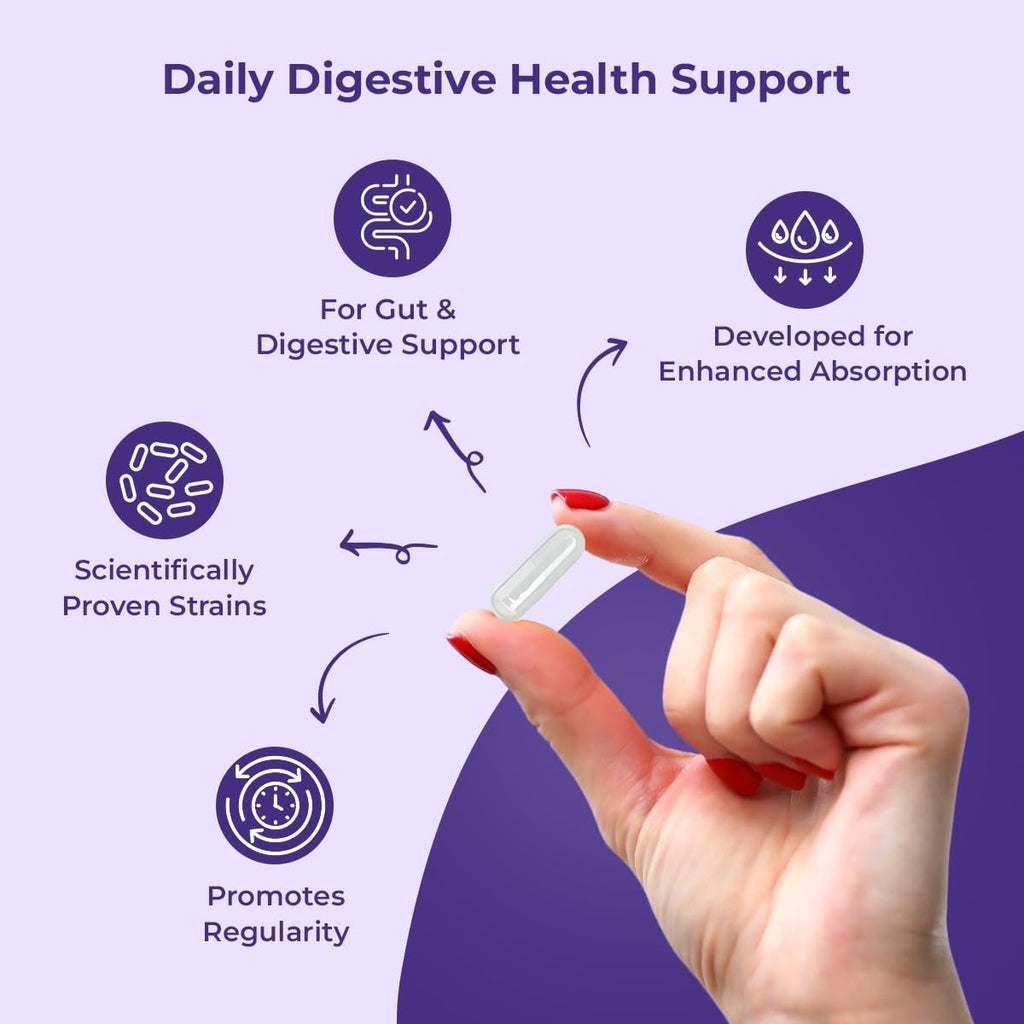 NutriZing Vegan Probiotics for Digestive Health - 30 Billion CFU & 16 strains - Bifidobacterium & Lactobacillus Probiotics for Men & Women - FENGGESTORE20