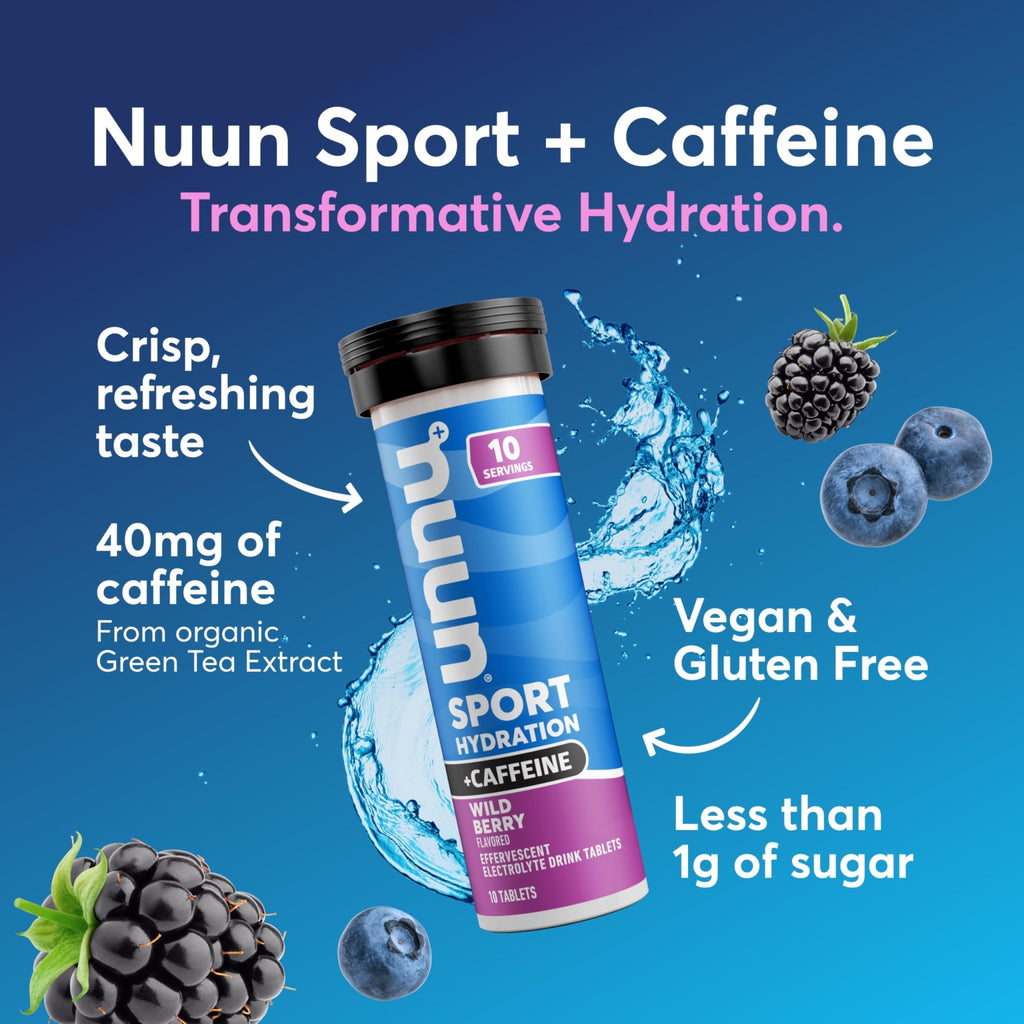 Nuun, Electrolyte Drink Tabs Energy Wild Berry, 8 Count, 1.9 Ounce - FENGGESTORE20