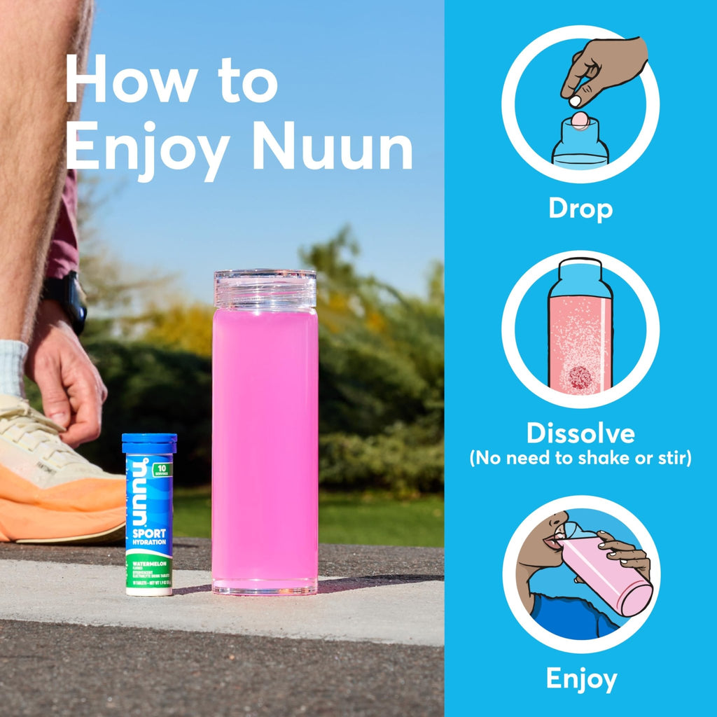 Nuun Sport Electrolyte Tablets with Magnesium, Calcium, Potassium, Chloride & Sodium, Gluten Free & Vegan, Mixed Flavor, 4 Pack (40 Servings Total) - FENGGESTORE20