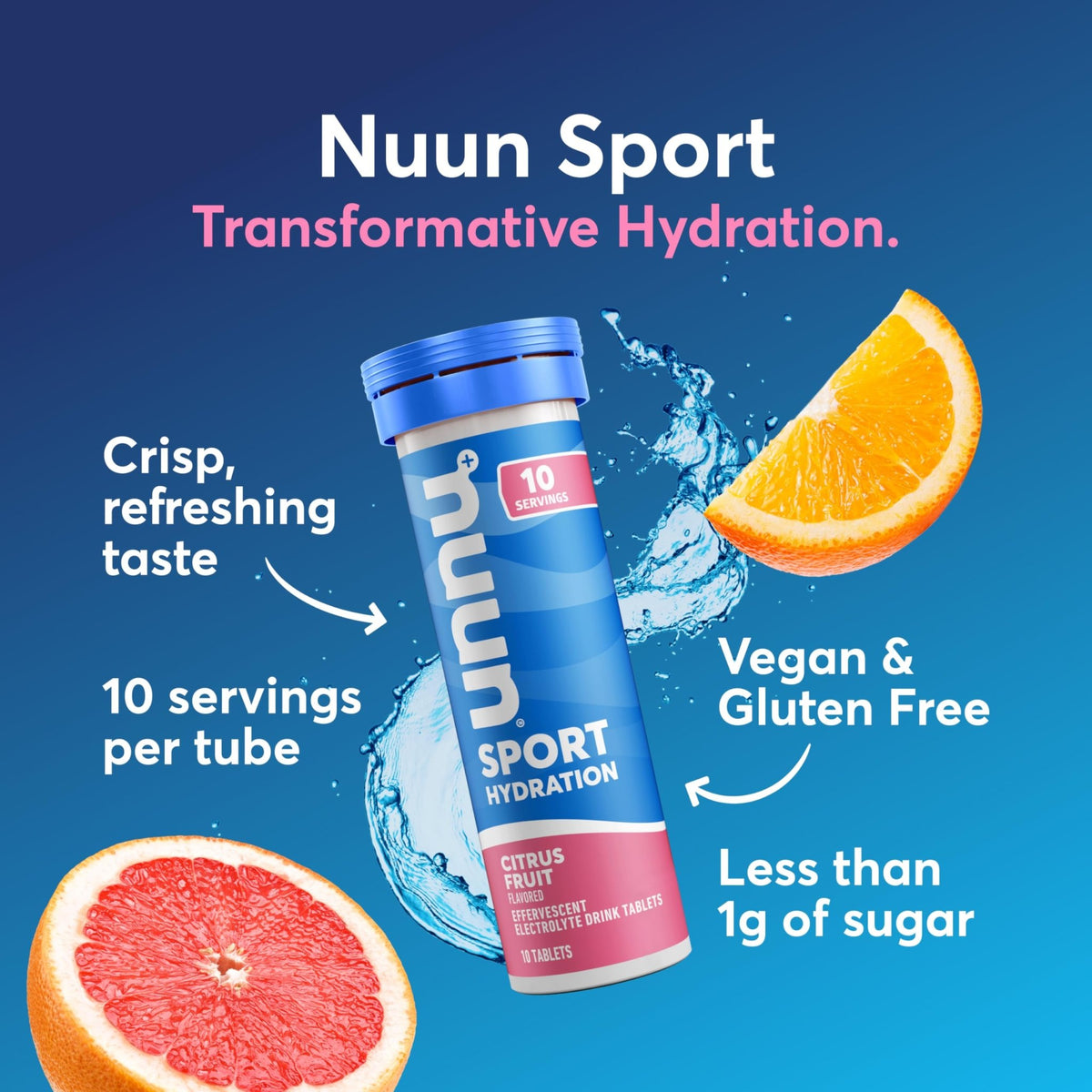 Nuun Sport Electrolyte Tablets with Magnesium, Calcium, Potassium, Chloride & Sodium, Gluten Free & Vegan, Mixed Flavor, 4 Pack (40 Servings Total) - FENGGESTORE20