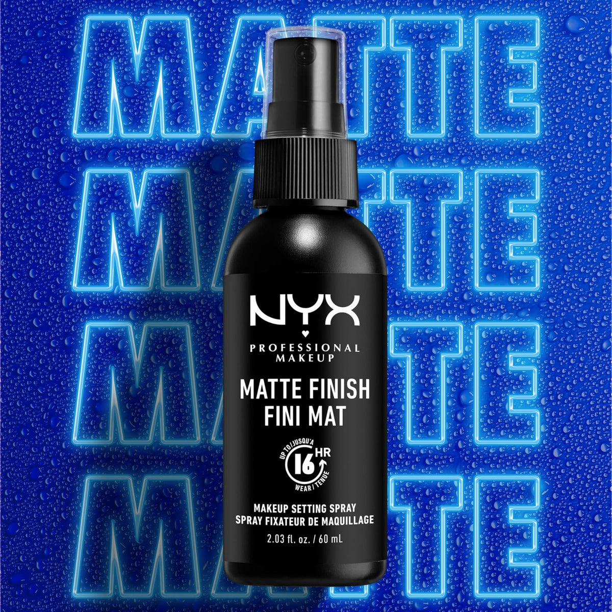 NYX PROFESSIONAL MAKEUP Makeup Setting Spray - Matte Finish, Long-Lasting Face Mist for up to 16HR Wear, Vegan Formula - FENGGESTORE20