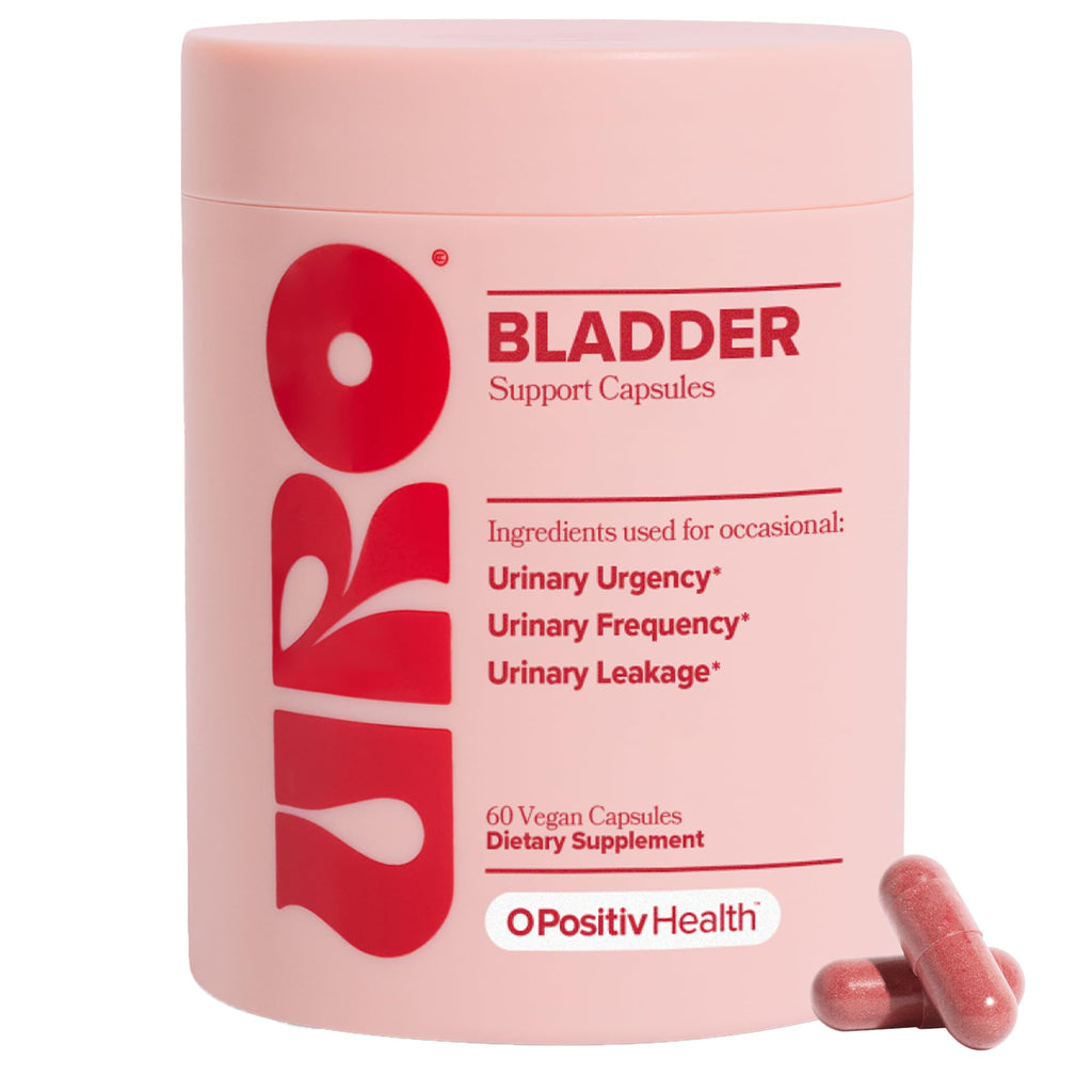 O Positiv URO Bladder Control Supplement for Urinary Urgency, Frequency, Leakage with Pumpkin Seed Extract, Soy Germ Extract - FENGGESTORE20