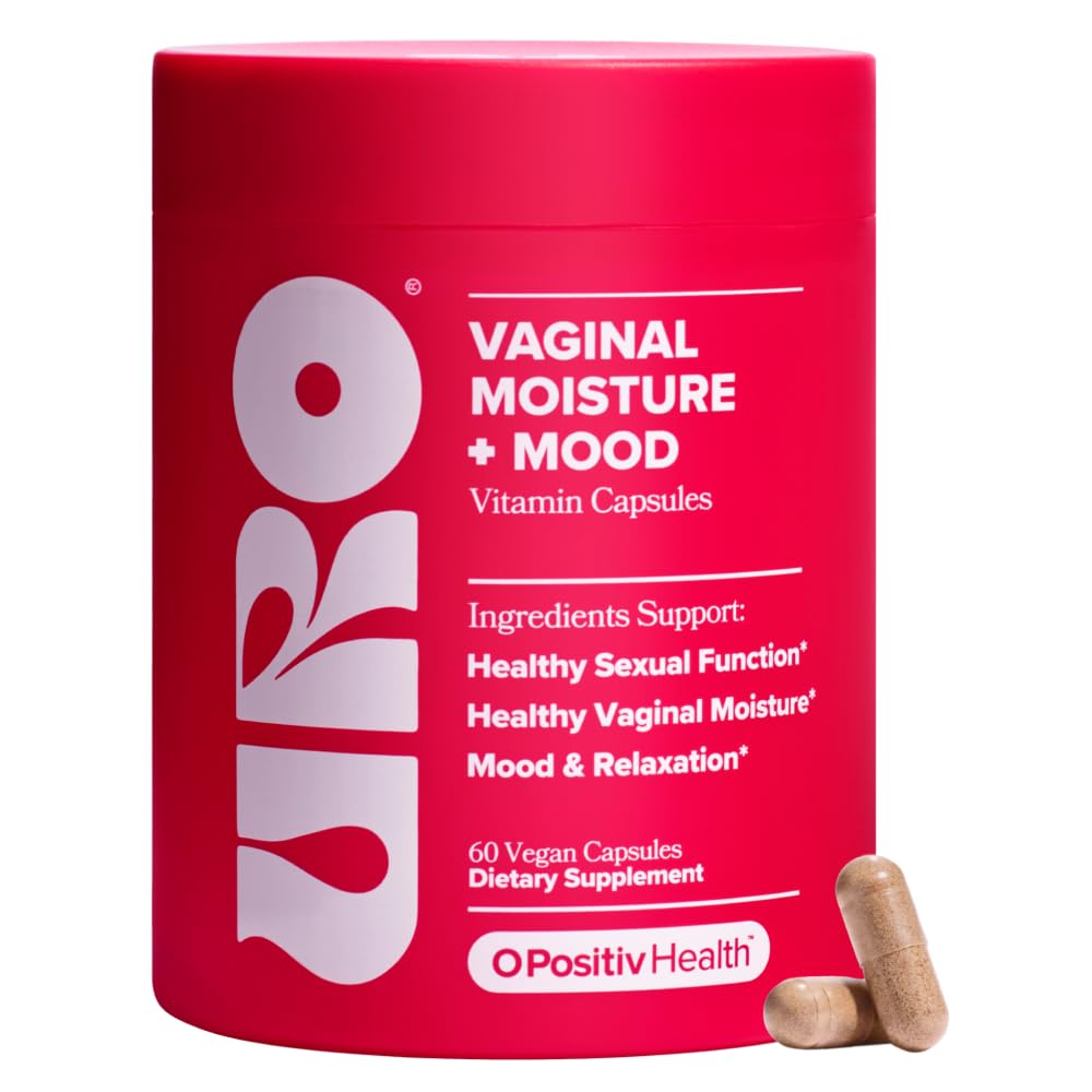 O Positiv URO Vaginal Moisture & Mood – Formulated to Support Vaginal Moisture, Mood & Relaxation – with KSM-66® Ashwagandha, Ginkgo Biloba, Mucuna pruriens, and GABA – 30 Servings - FENGGESTORE20