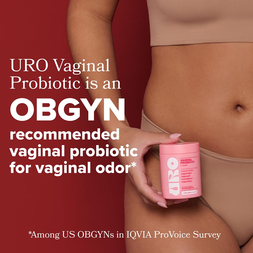 O Positiv URO Vaginal Probiotics for Women pH Balance with Prebiotics & Lactobacillus – Vaginal Health Supplement – Promote Healthy Vaginal Odor & Flora, 60 Count (Pack of 1), 1 Month Supply - FENGGESTORE20