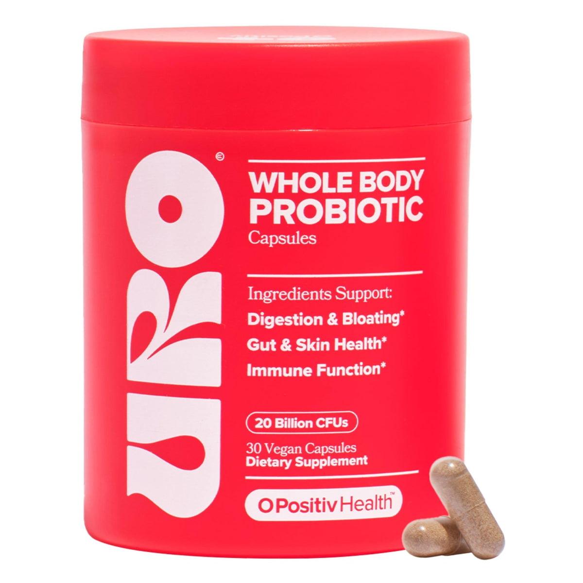 O Positiv URO Women’s Probiotic – All-in-one Probiotic for Women - Vaginal, Gut, Skin, and Oral Microbiome Health – 20B+ CFUs, Licorice Root, Dandelion – Non-GMO, Vegan, Gluten-Free – 30 Capsules - FENGGESTORE20