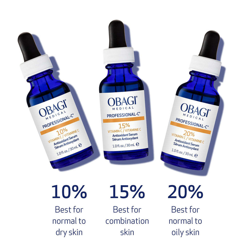 Obagi Professional-C 20% Vitamin C Serum & Hydrate Facial Moisturizer Bundle – Brightens Skin Tone - FENGGESTORE20