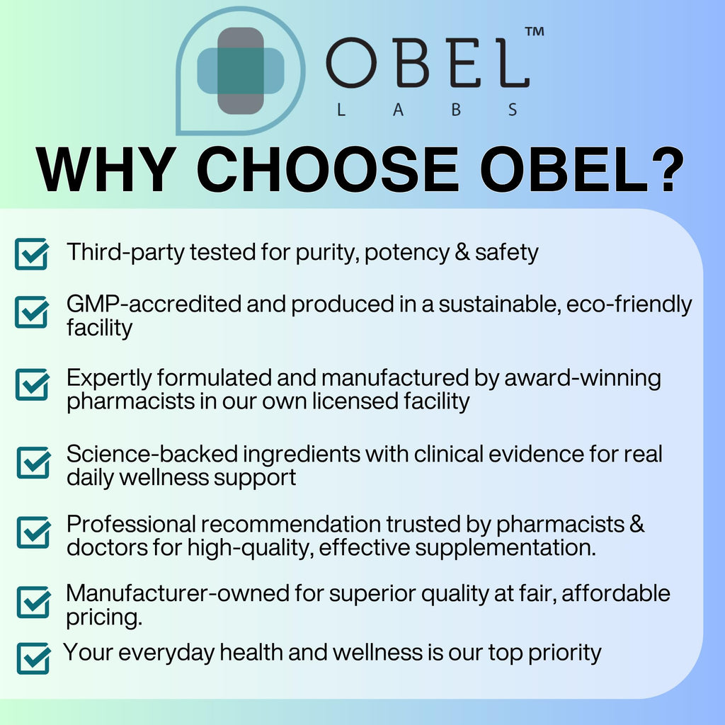 obel Probiotic & Prebiotic Supplement with Turmeric | 20 Billion CFU | 60 Capsules (30 Day Supply) | 4 Strains | Supports Digestion - FENGGESTORE20