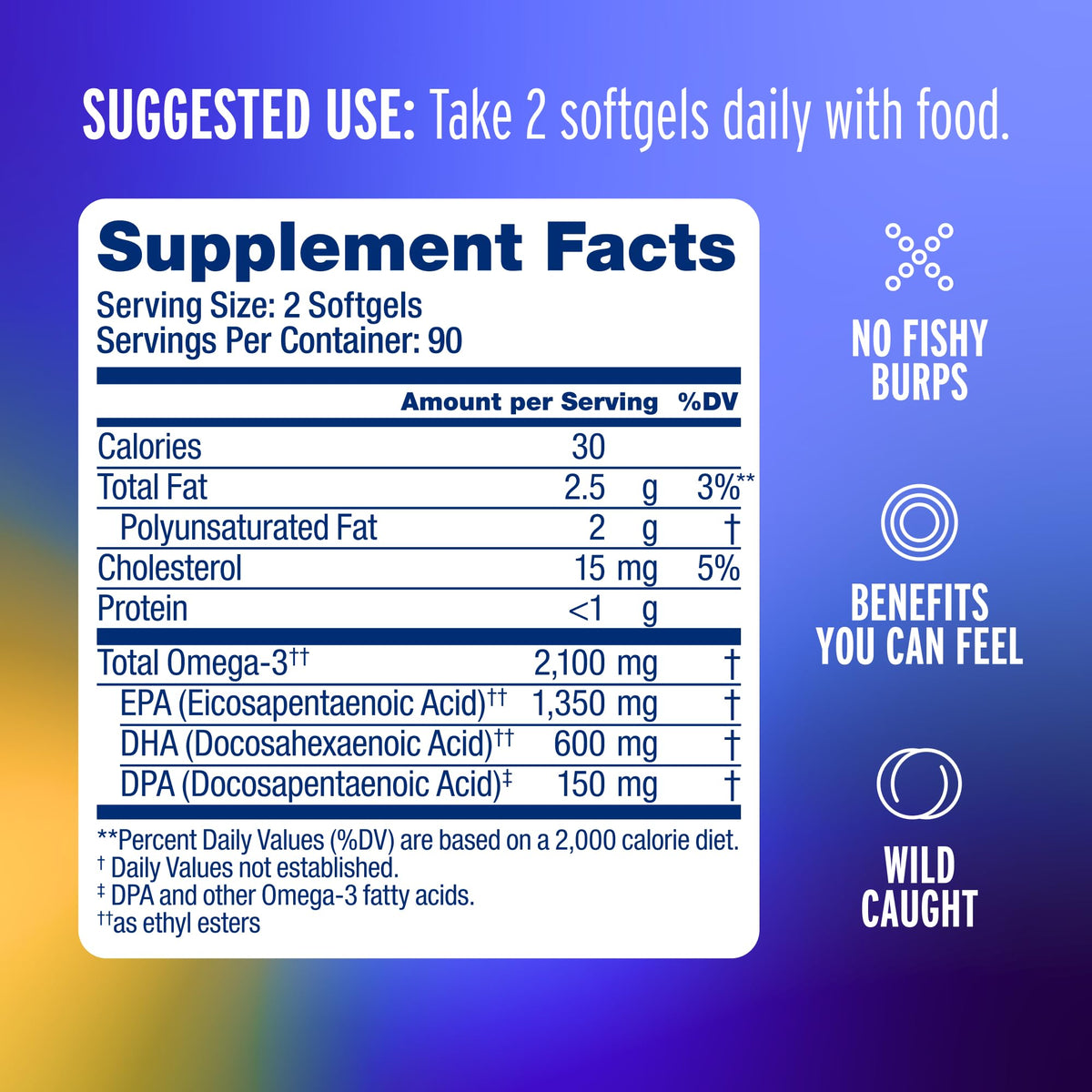 Oceanblue Professional Omega-3 2100 – 180 ct – Triple Strength Burpless Fish Oil Supplement with High-Potency EPA, DHA, DPA - FENGGESTORE20