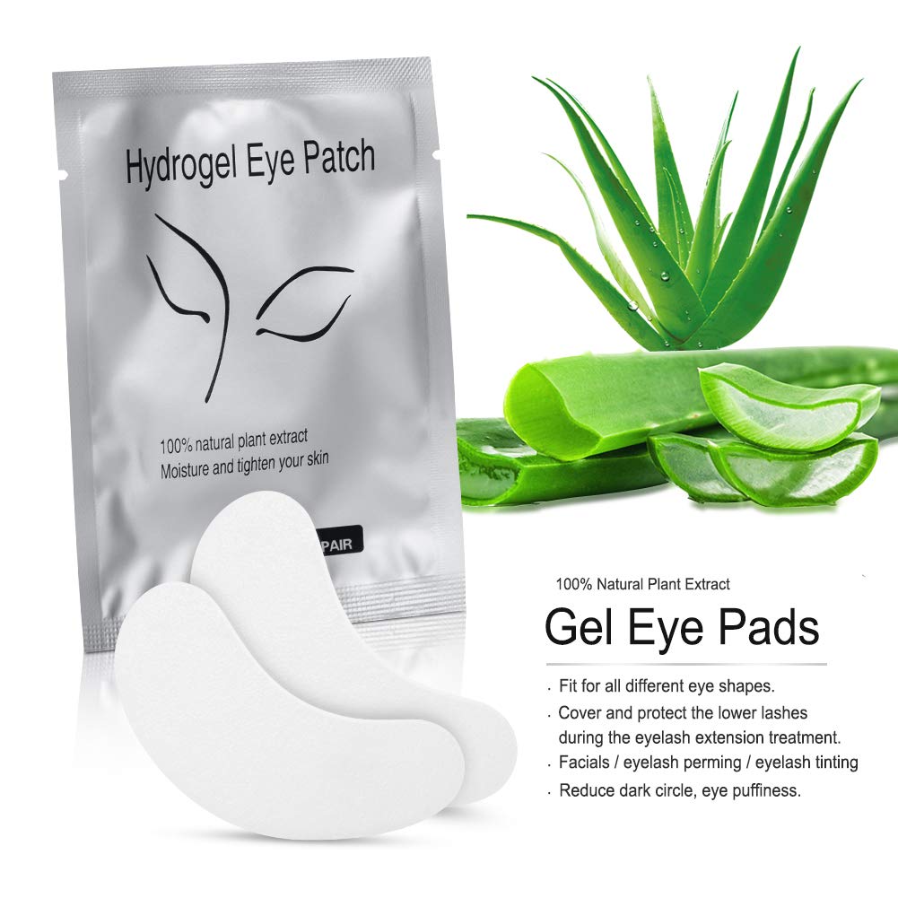Ocim 100 Pairs Under Eye Pads Lash Extensions,Hydrogel Gel Eye Patches for Lashes Extension/Eyelash Tinting - FENGGESTORE20