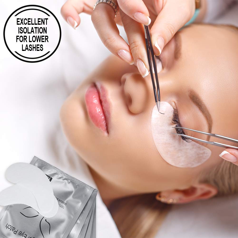 Ocim 100 Pairs Under Eye Pads Lash Extensions,Hydrogel Gel Eye Patches for Lashes Extension/Eyelash Tinting - FENGGESTORE20