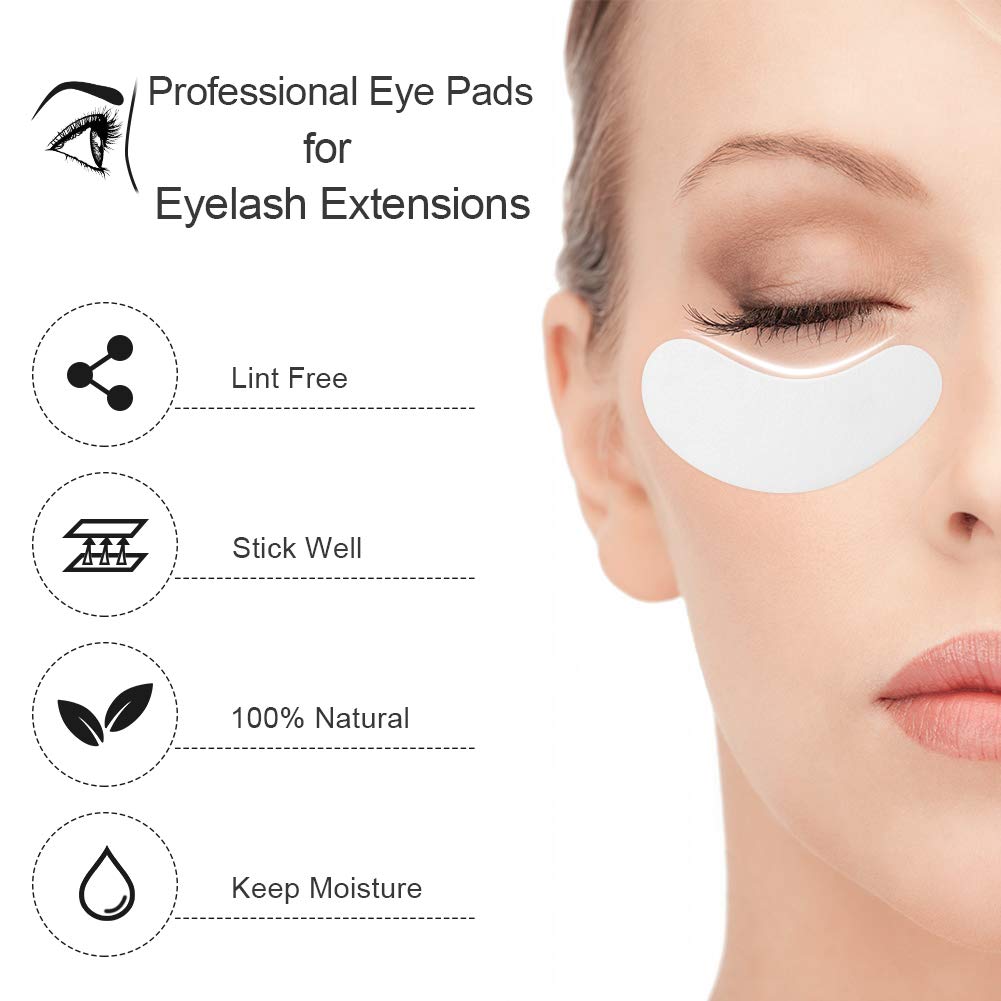 Ocim 100 Pairs Under Eye Pads Lash Extensions,Hydrogel Gel Eye Patches for Lashes Extension/Eyelash Tinting - FENGGESTORE20