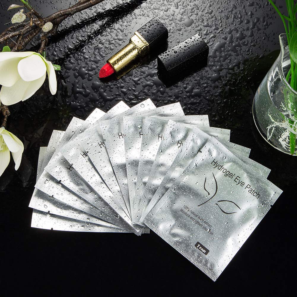 Ocim 100 Pairs Under Eye Pads Lash Extensions,Hydrogel Gel Eye Patches for Lashes Extension/Eyelash Tinting - FENGGESTORE20