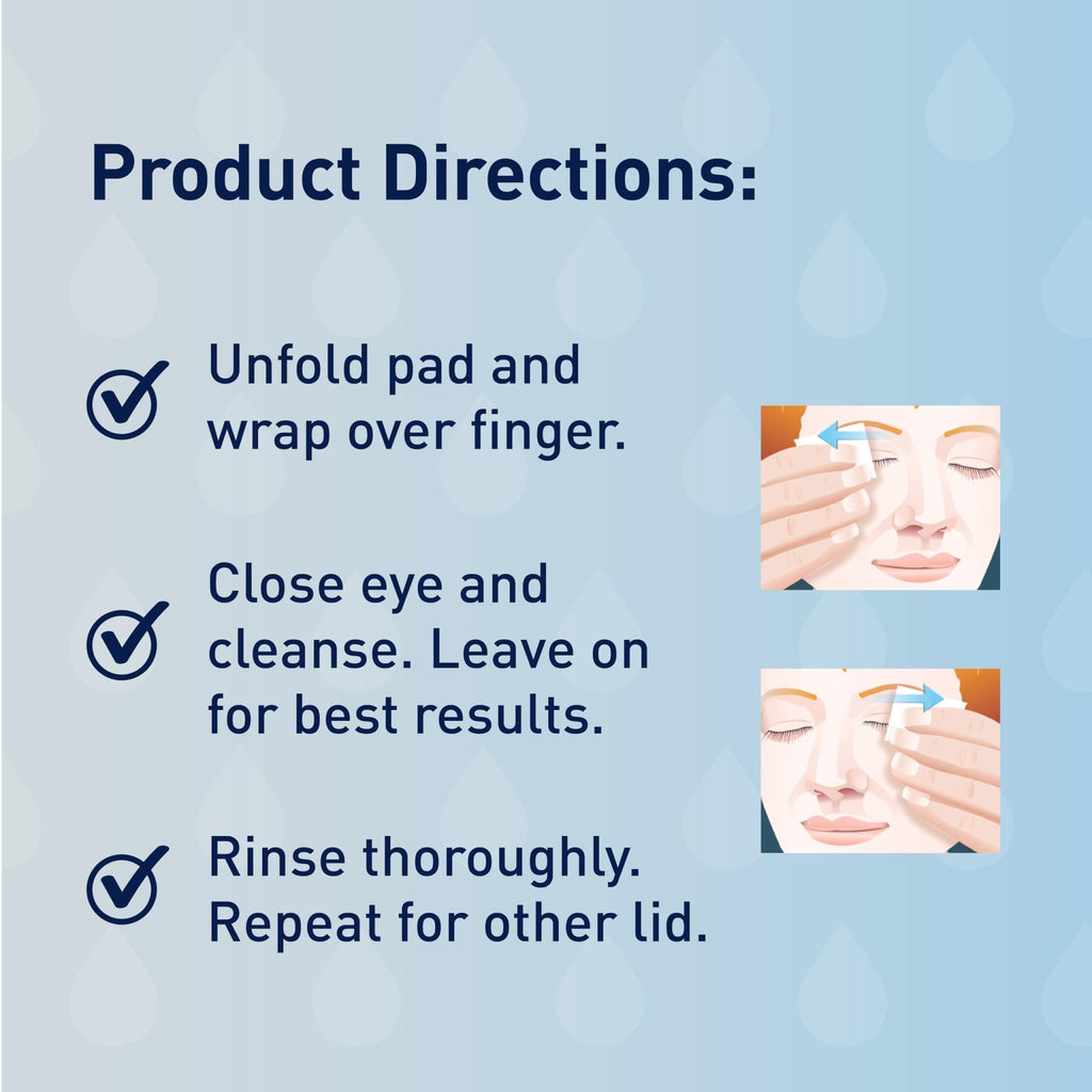 OCuSOFT Lid Scrub PLUS 35 - Pre-Moistened Leave-On Eyelid Wipes for Moderate to Severe Conditions - FENGGESTORE20