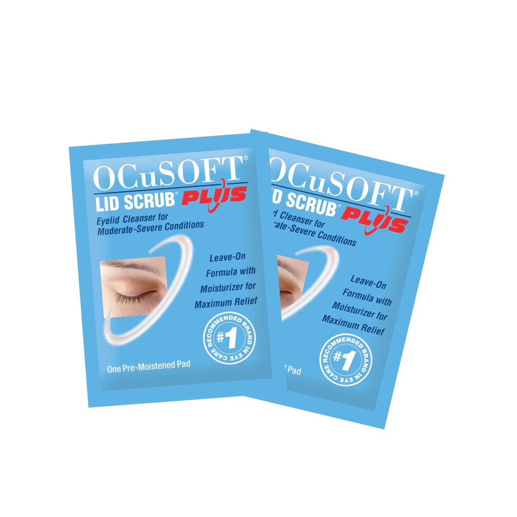 OCuSOFT Lid Scrub PLUS 35 - Pre-Moistened Leave-On Eyelid Wipes for Moderate to Severe Conditions - FENGGESTORE20