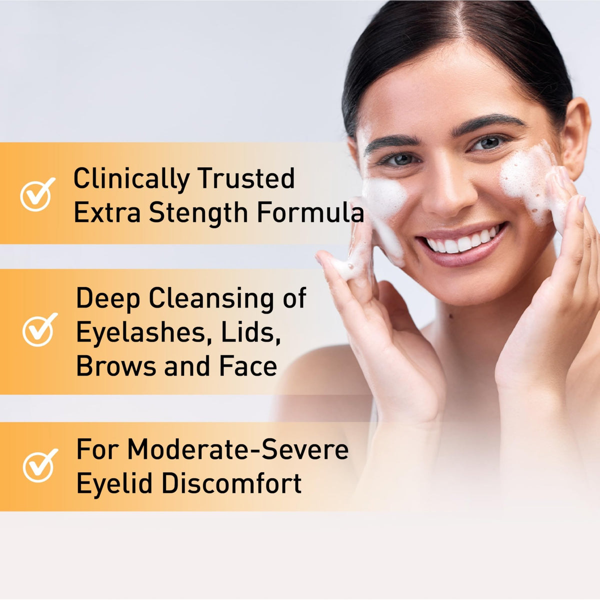 OCuSOFT Oust Demodex Foam Cleanser - Extra Strength - Foaming Cleanser for Eyelids & Eyelashes with Tea Tree Oil - FENGGESTORE20