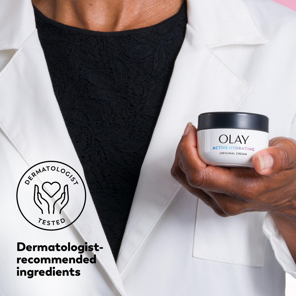 Olay Active Hydrating Cream Face Moisturizer, 1.9 fl oz - FENGGESTORE20