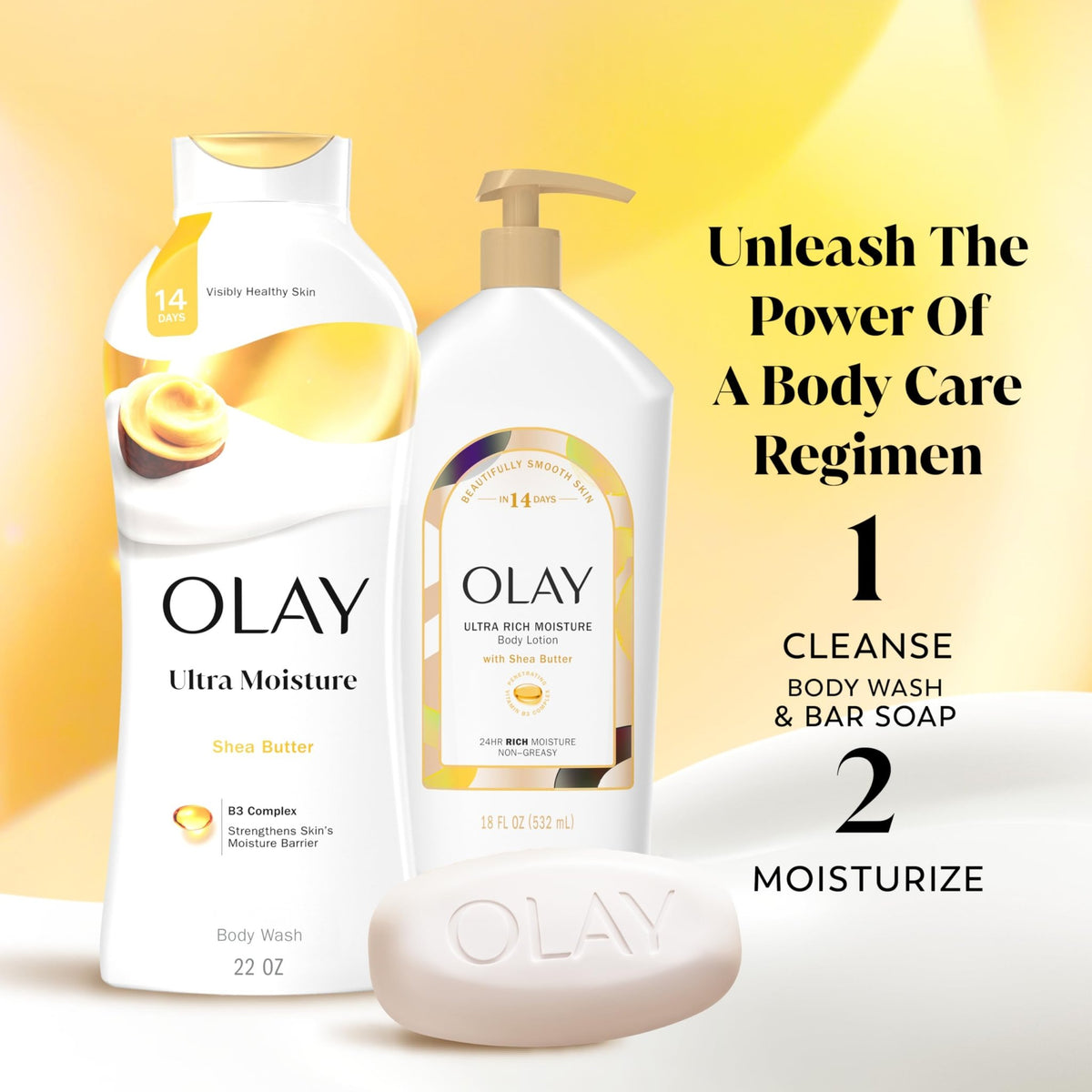 Olay Beauty Bar, Ultra Moisture,10x More Moisturizers, Nourishing Conditioners, Smooth & Gentle on Skin, Vitamin B3 Complex - FENGGESTORE20