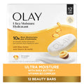 Olay Beauty Bar, Ultra Moisture,10x More Moisturizers, Nourishing Conditioners, Smooth & Gentle on Skin, Vitamin B3 Complex - FENGGESTORE20