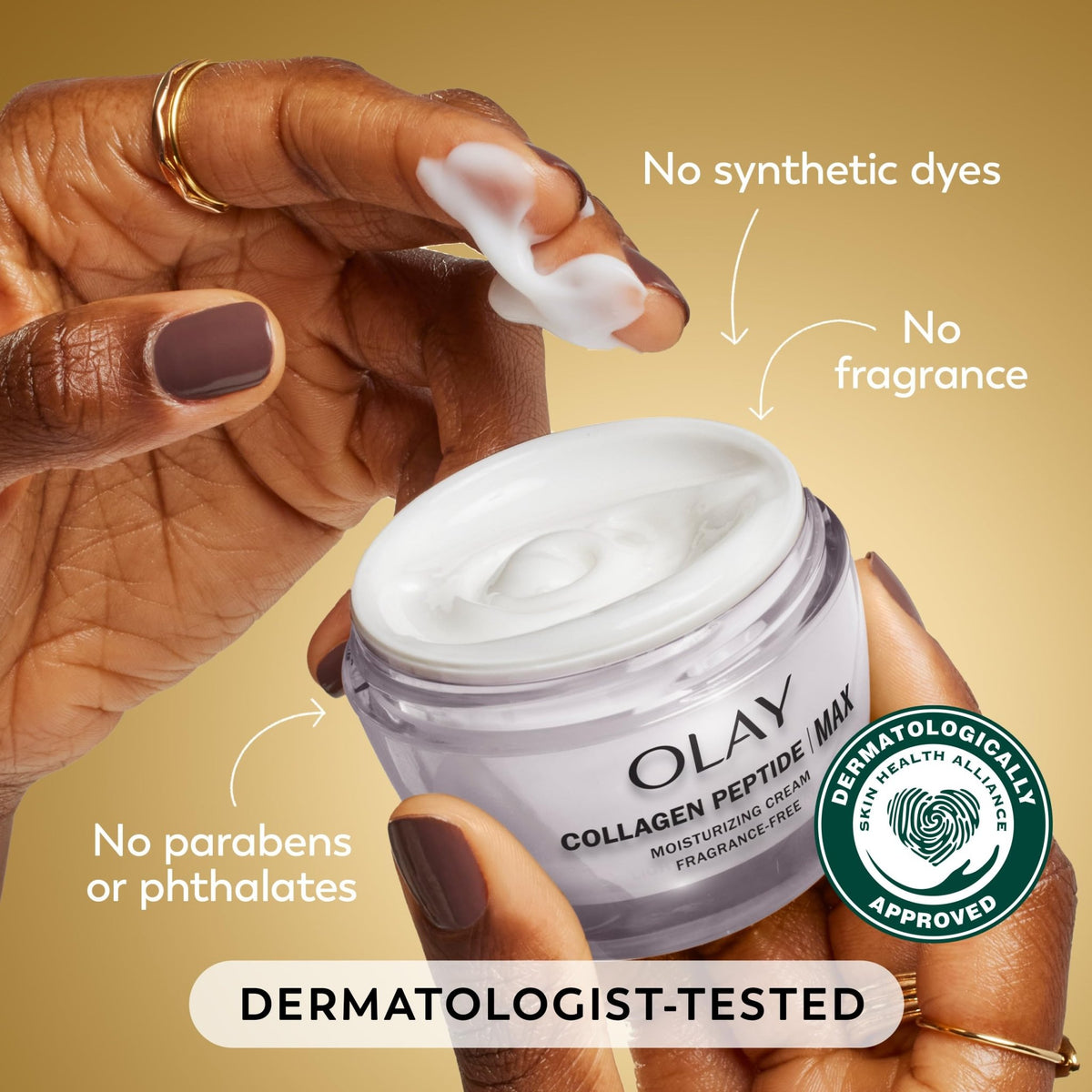 Olay Collagen Peptide Face Moisturizer, Firming Cream for Women, Fragrance-Free, Non-Greasy - Hydrating, Anti-Aging, Anti-Wrinkle - FENGGESTORE20