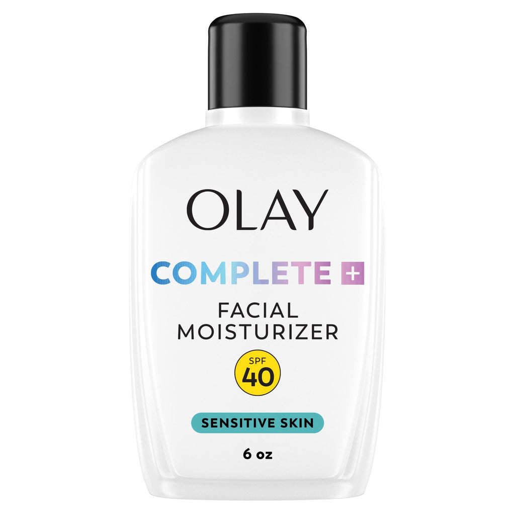 Olay Complete+ Face Moisturizer with Sunscreen SPF 40, For Sensitive Skin, Broad Spectrum Sun Protection, Fragrence-Free - FENGGESTORE20