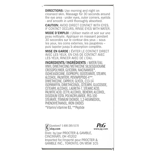 Olay Eyes Ultimate Eye Cream for Dark Circles, Wrinkles and Puffiness, 13 ml (0.4 fl. oz.) - FENGGESTORE20