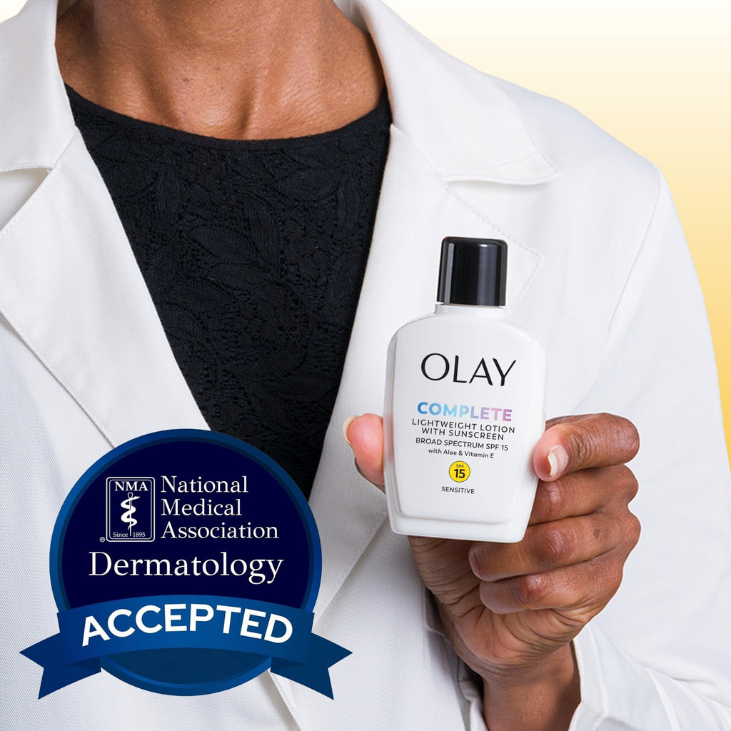 Olay Face Moisturizer, Complete All Day Moisturizer With Sunscreen Broad Spectrum SPF 15 - Sensitive, 4 fl. Oz, 1 unit - FENGGESTORE20